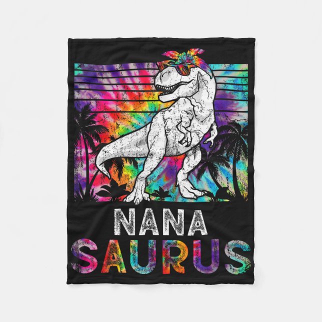 Couverture Polaire Nanasaurus Dinosaur Nana Saurus Famille Correspond (Devant)