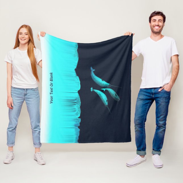 Couverture Polaire Narwhal Sous La Glace (En situation)