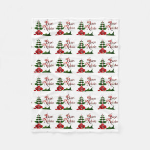 COUVERTURE POLAIRE **NATALE DE BUON** BLANCHET DE NOËL ITALIEN