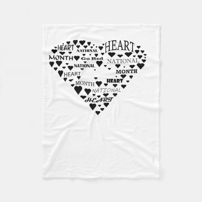 Couverture Polaire National American Heart Disease Month Go Red Obser (Devant)