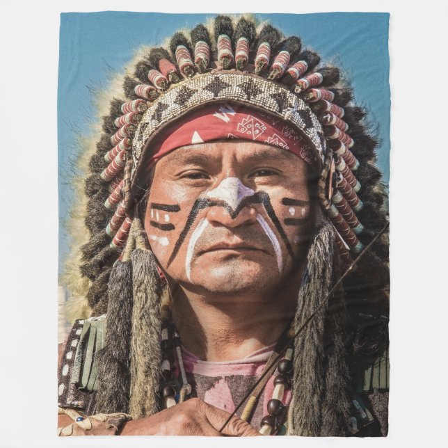 COUVERTURE POLAIRE NATIVE AMERICAN (Devant)