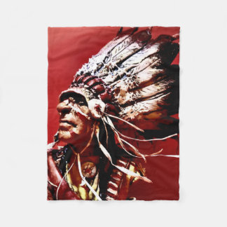 Couverture Polaire Native "Nez Perce Chief" original art