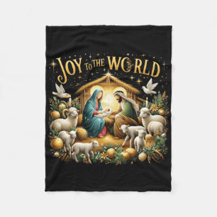 Couverture Polaire Nativité De Noël Naissance Chrétienne De Jésus Joi