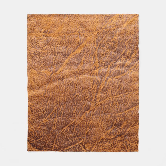 Couverture Polaire Natural brown leather texturetexture, leather, ski (Devant)