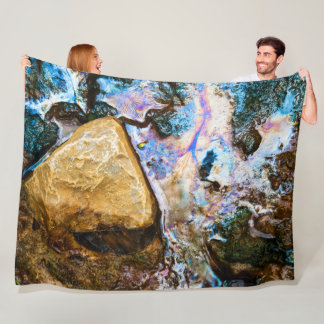 Couverture Polaire nature abstraite eau morte