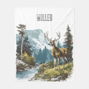 Couverture Polaire Nature de cerf