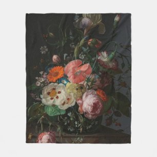 Couverture Polaire Nature morte de maître hollandais vintage Rachel R