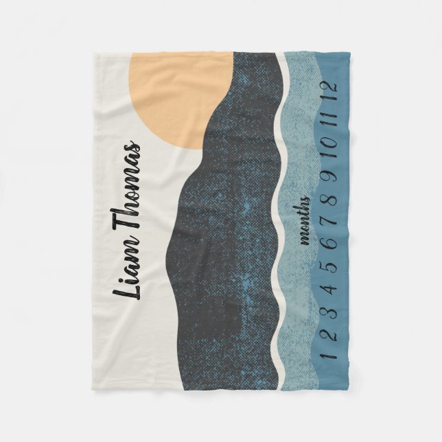 Couverture Polaire Nature Scenery Monthly Growth Tracker (Devant)