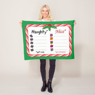 Couverture Polaire Naughty ou Nice