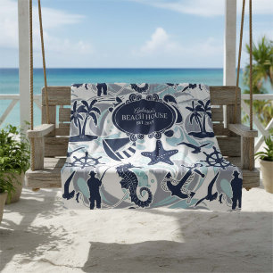 Couverture Polaire Nautical Beach