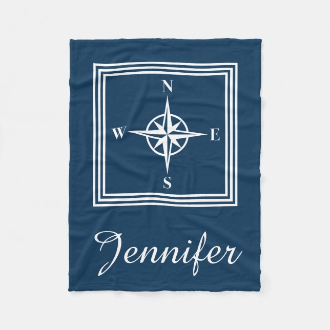 Couverture Polaire Nautical design (Devant)