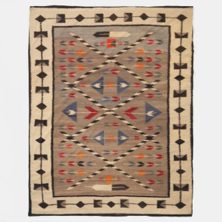 COUVERTURE POLAIRE NAVAJO HORSE SADDLE BLANKET PRINT FROM  1900