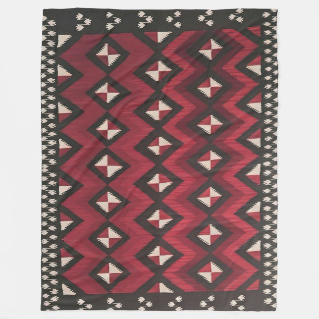 COUVERTURE POLAIRE NAVAJO SADDLE BLANKET REPRINT FROM 1920 (Devant)