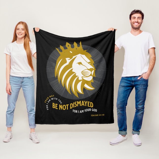 Couverture Polaire N'ayez Point Peur Ne Sois Pas Découragé Esaïe 41:1 (En situation)