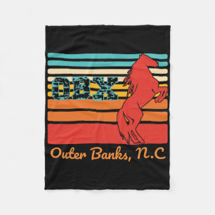 Couverture Polaire Nc Obx Retro Corolla Beach Vacances Baies Extérieu