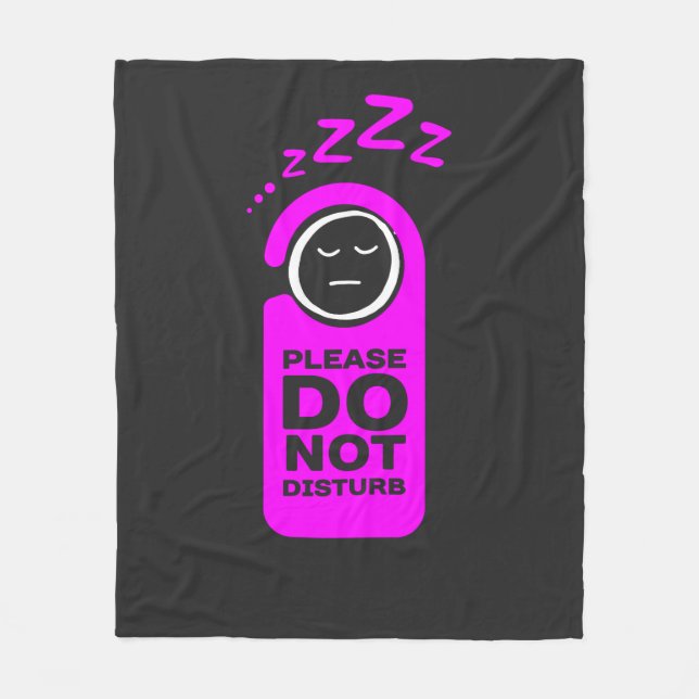 Couverture Polaire Ne Dérangez Pas Mon Sommeil (Devant)
