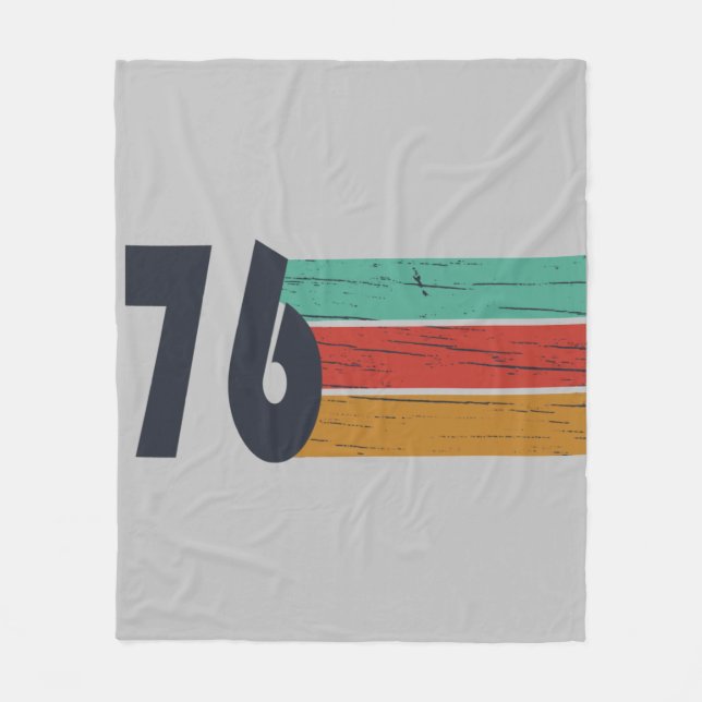 Couverture Polaire Né en 1976 cadeau d'anniversaire vintage (Devant)