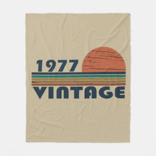 Couverture Polaire Né en 1977 cadeau d'anniversaire vintage