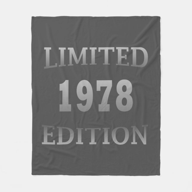 Couverture Polaire Né en 1978 cadeau d'anniversaire (Devant)