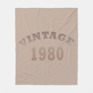 Couverture Polaire Né en 1980 cadeau d'anniversaire vintage