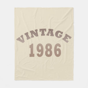 Couverture Polaire Né en 1986 cadeau d'anniversaire vintage