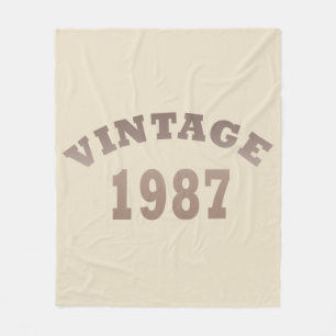 Couverture Polaire né en 1987 anniversaire vintage
