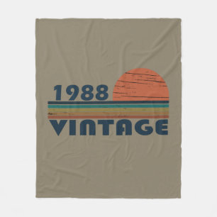Couverture Polaire Né en 1988 cadeau d'anniversaire vintage