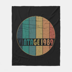 Couverture Polaire Né en 1989 cadeau d'anniversaire vintage