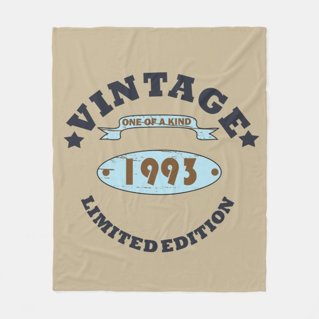 Couverture Polaire né en 1993 cadeau d'anniversaire vintage (Devant)