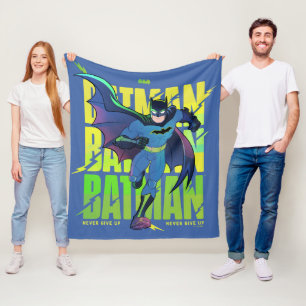 Couverture Polaire Ne jamais abandonner Batman en cours d'exécution g
