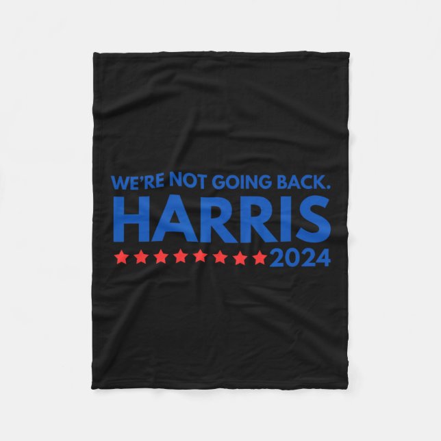 Couverture Polaire Ne pas revenir Kamala Harris 2024 Design (Devant)