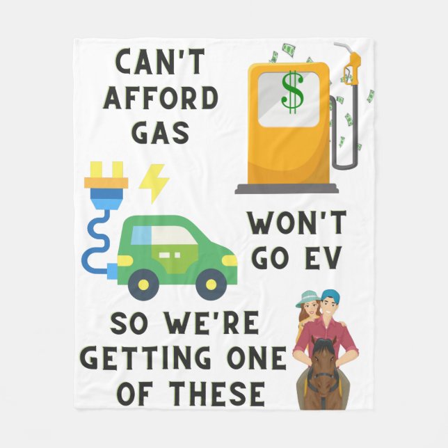 Couverture Polaire Ne peut pas se payer l'essence ou EV si acheter un (Devant)