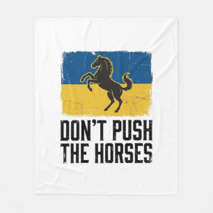 Couverture Polaire Ne Pousse Pas Le Cheval Cheval Vintage
