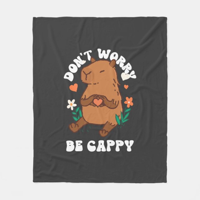 Couverture Polaire Ne vous inquiétez pas, soyez Cappy  (Devant)