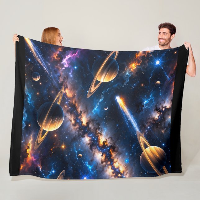 Couverture Polaire Nebula premium fleece blanket (En situation)