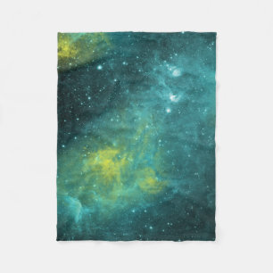 Couverture Polaire Nébuleuse d'aquarelle