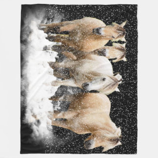 Couverture Polaire Neige norvégienne Blnaket de fjord