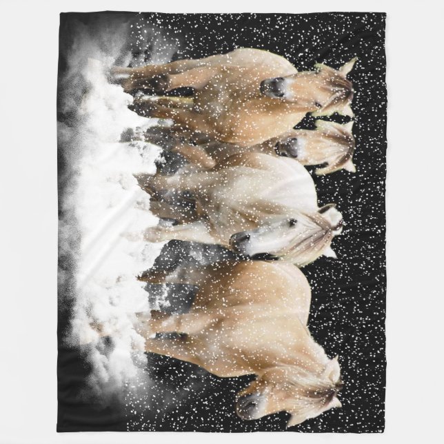 Couverture Polaire Neige norvégienne Blnaket de fjord (Devant)