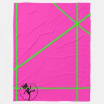 Neon Pop Color Pink & Green Stripes 80s Retro