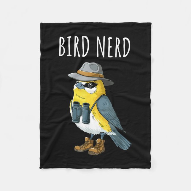 Couverture Polaire Nerd des oiseaux birder drôle d'observateur d'oise (Devant)
