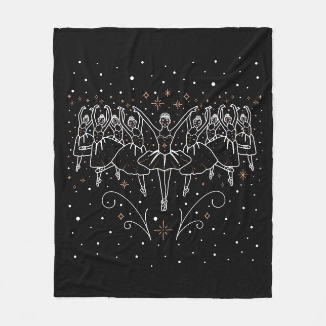 Couverture Polaire Neuvième Jour de Noël Toison Blanche (Devant)