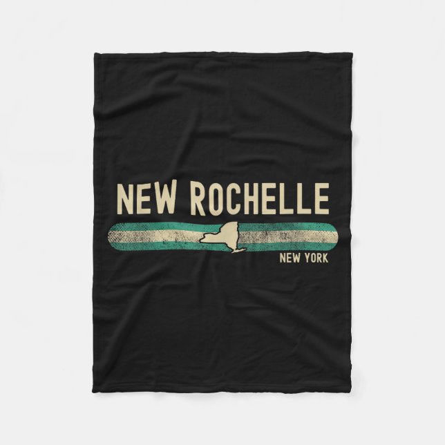 Couverture Polaire New Rochelle Ny _ New York _ Travel &amp; 80s Styl (Devant)