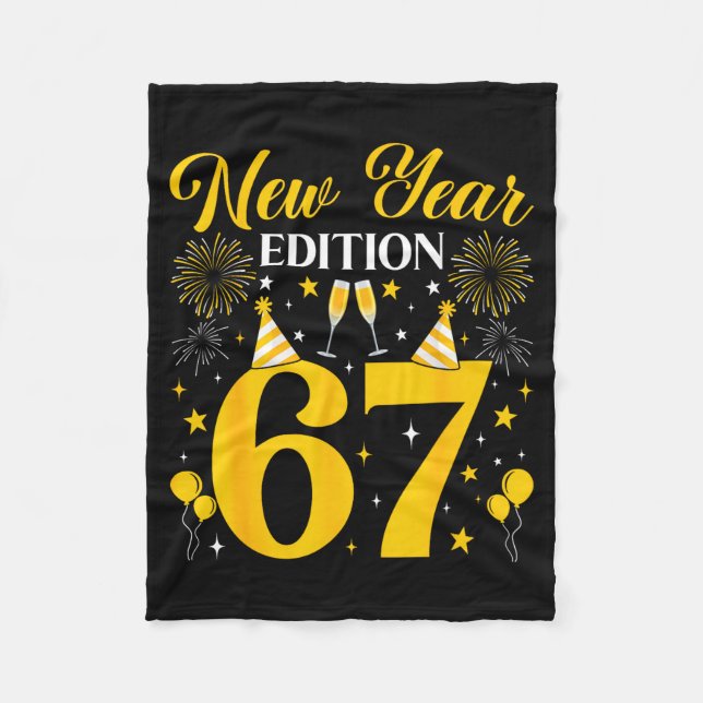 Couverture Polaire New Year Edition 67 Funny 6 7 Meme New Year 2026 T (Devant)
