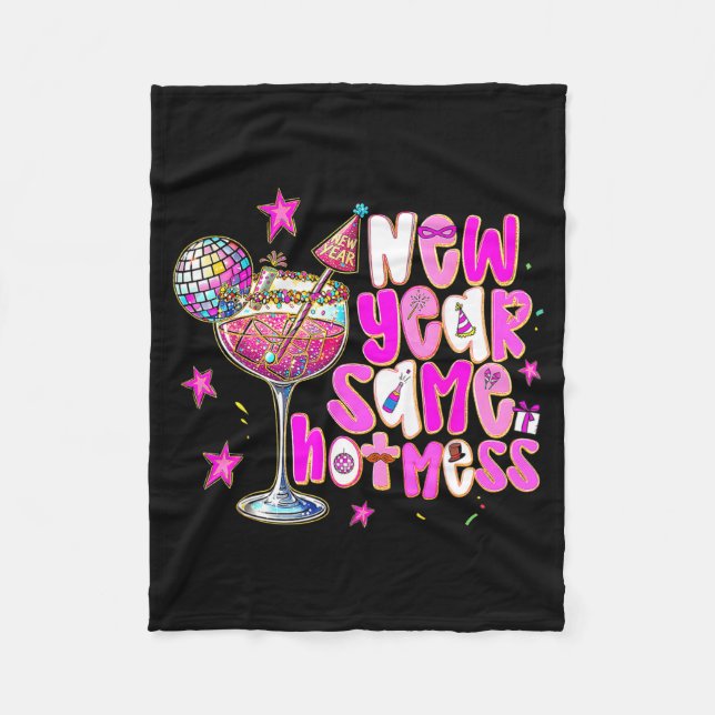 Couverture Polaire New Year Same Hot Mess Martini Tail New Year Women (Devant)