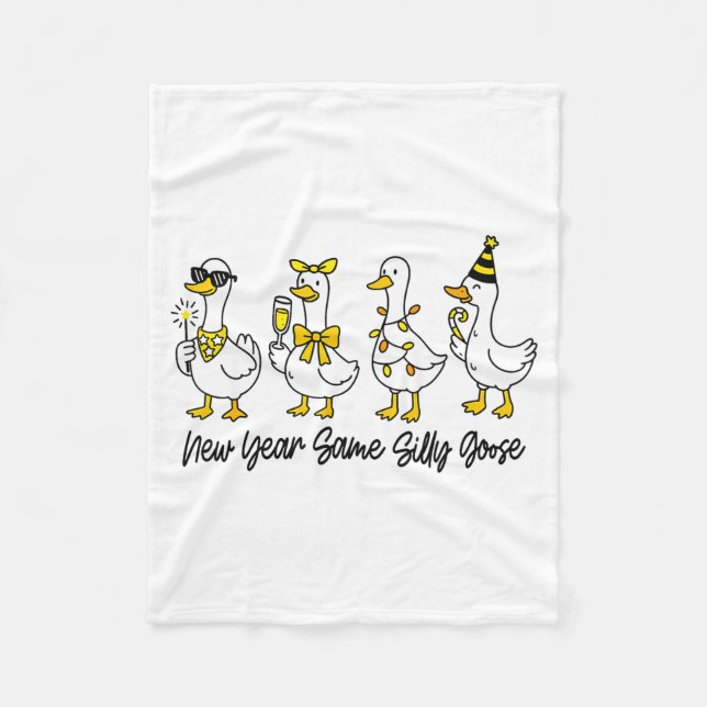 Couverture Polaire New Year Same Silly Goose Funny 2026 New Year Funn (Devant)