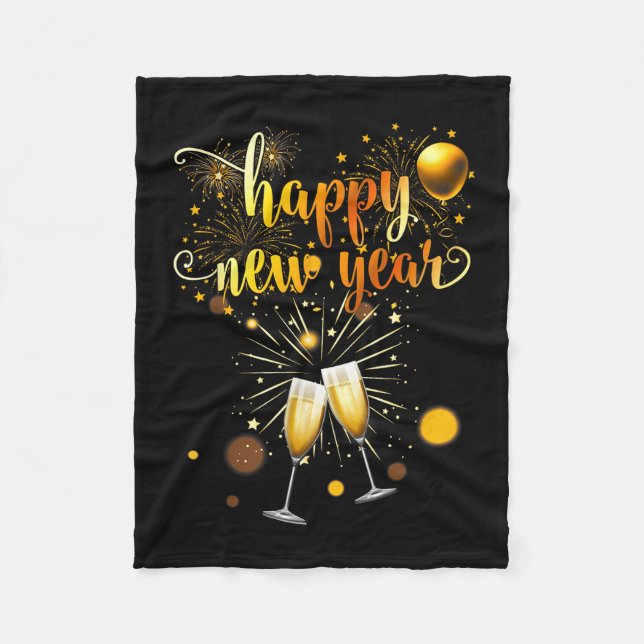 Couverture Polaire New Years Eve Party Supplies 2026 Happy New Year F (Devant)