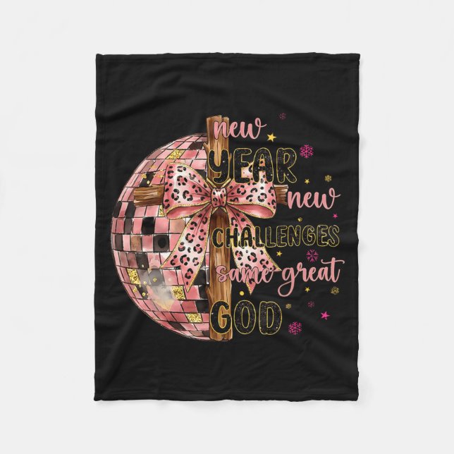 Couverture Polaire New Years New Challenges Same Great God Christian  (Devant)