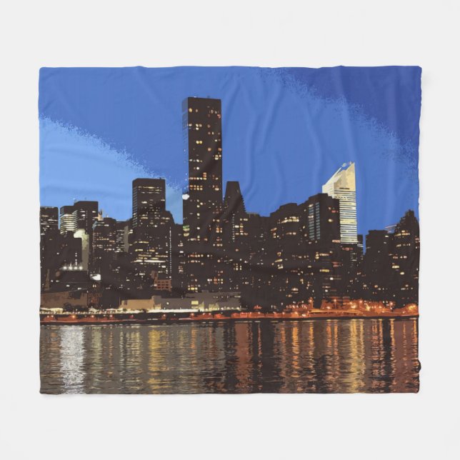 Couverture Polaire New York 001 (Devant (Horizontal))