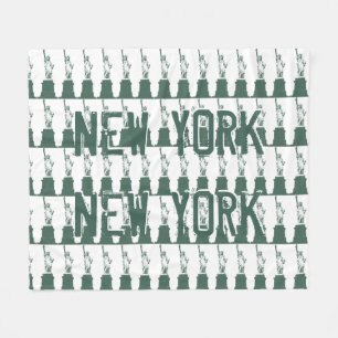 Couverture Polaire New York Souvenir Blanket Statue de la Liberté Déc