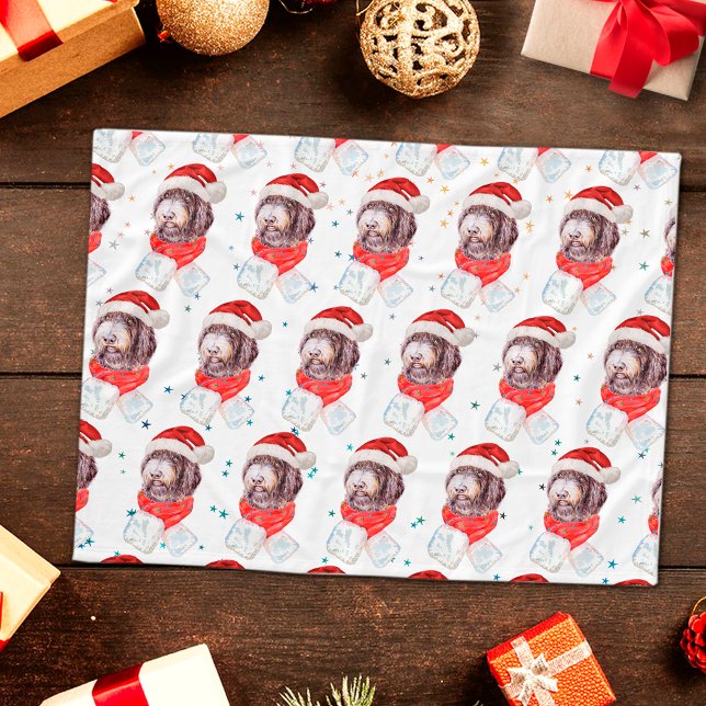 Couverture Polaire Newfypoo Chien race Étoiles de Noël (Créateur téléchargé)